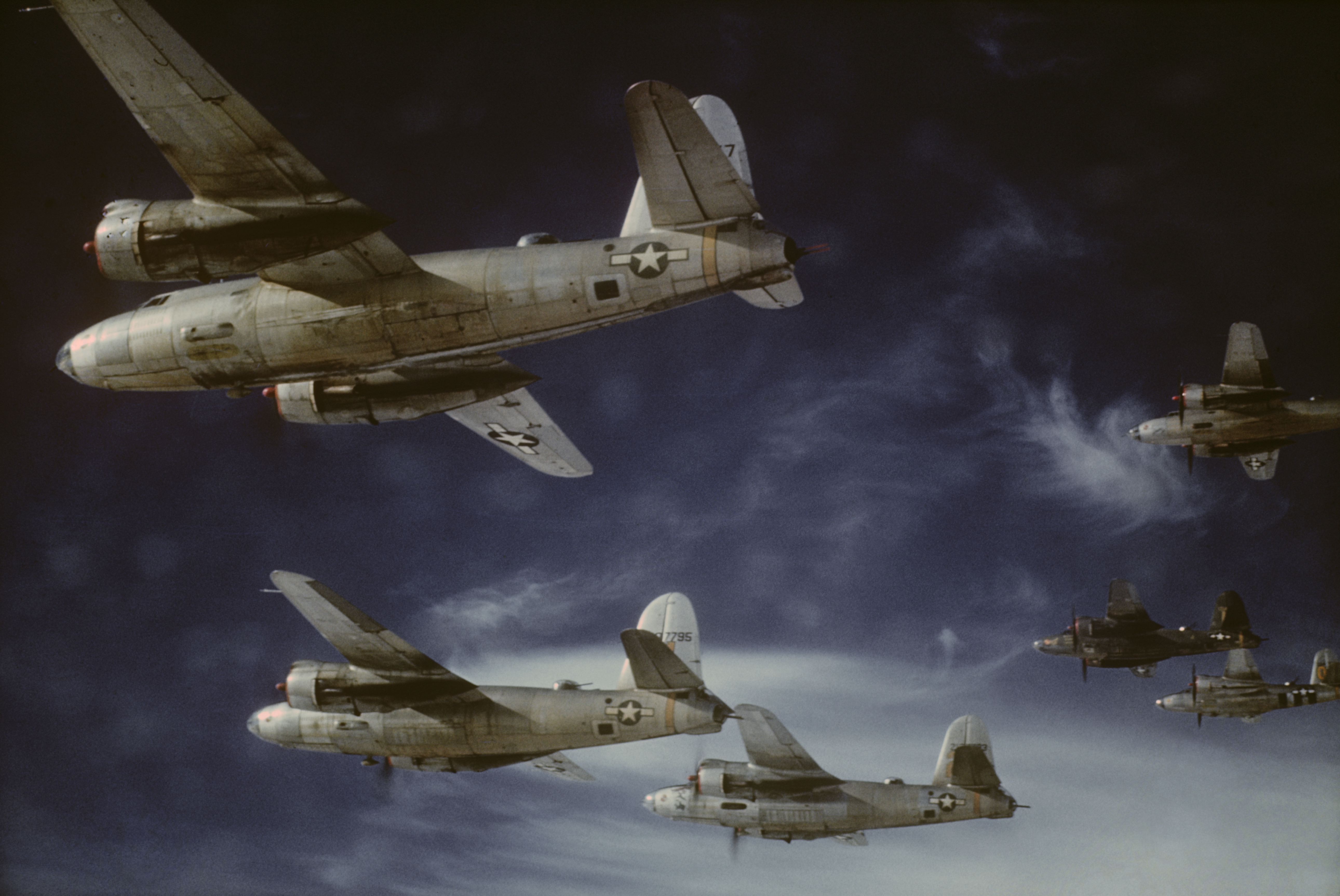 Martin B-26 Marauders of the 441st Squadron, 320th Bombardment Group, 1945 (IWM/PA)