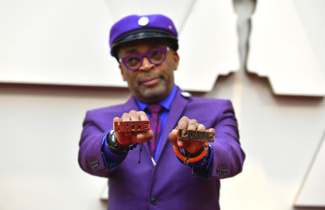 Spike Lee showing his brass knuckles