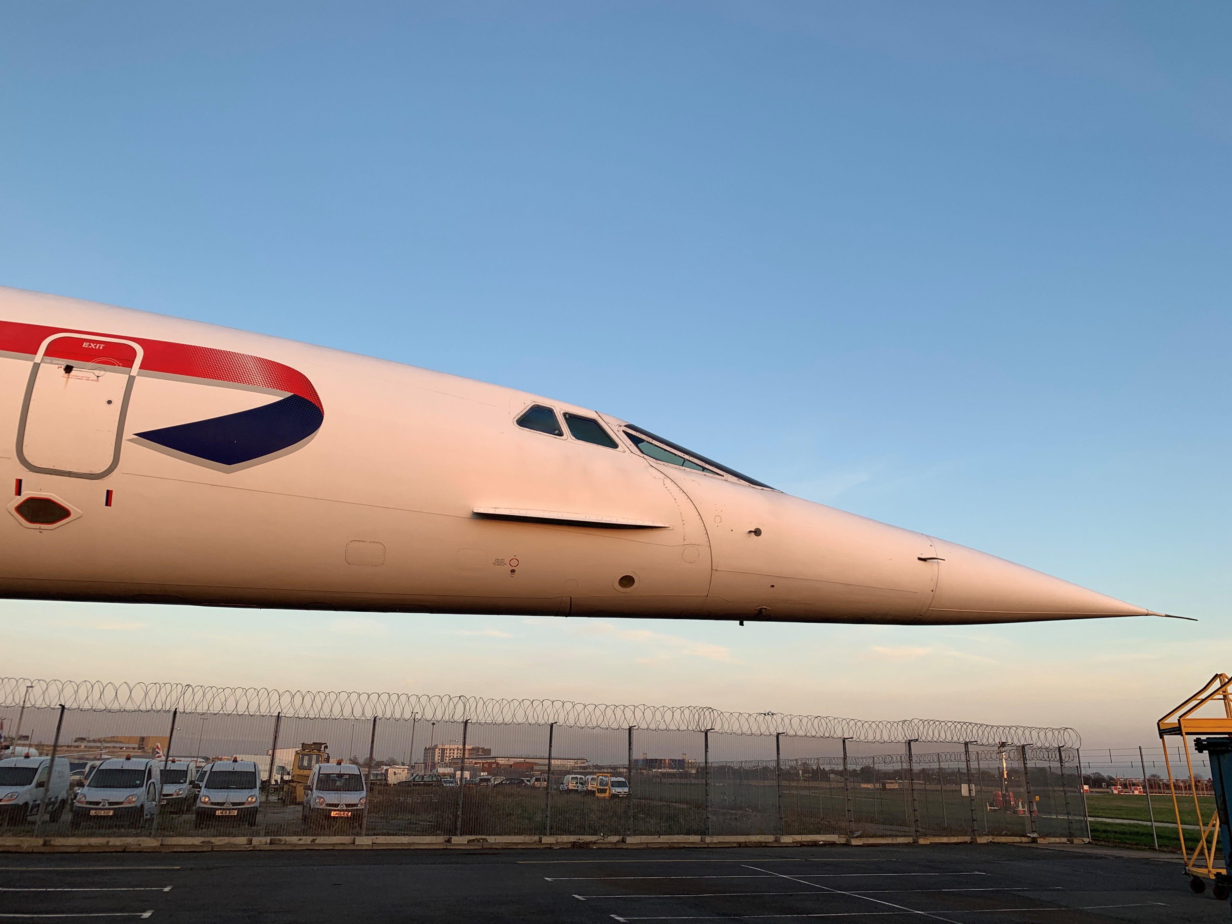 The distinctive nose cone of Concorde (British Airways/PA)