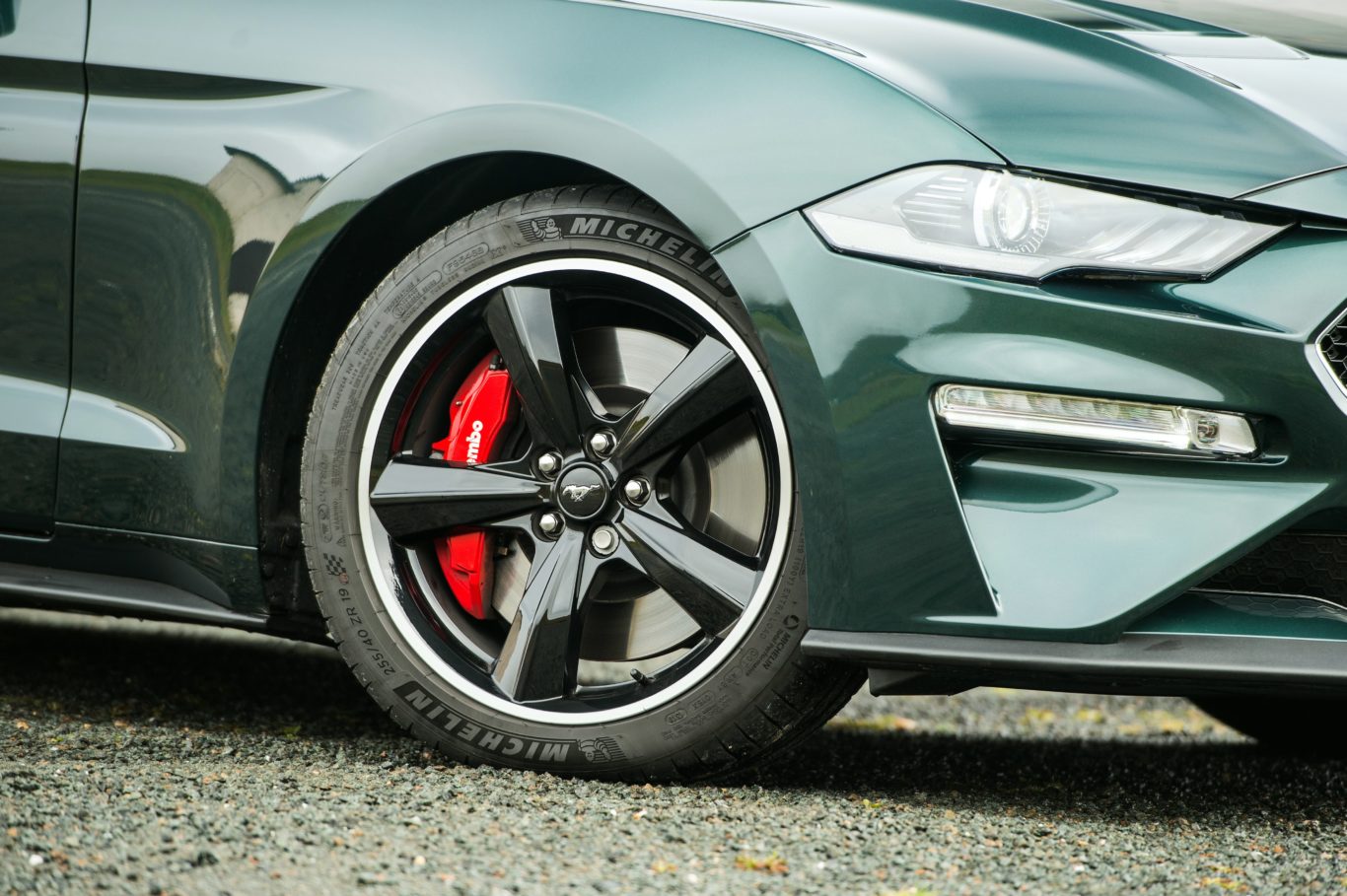 Large Brembo brakes provide plenty of stopping power