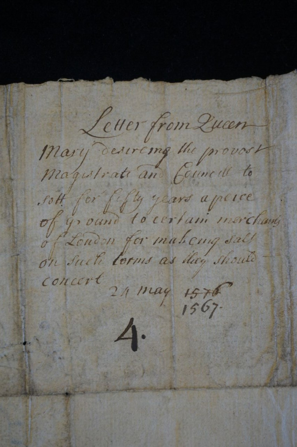 Letter from Mary Queen of Scots