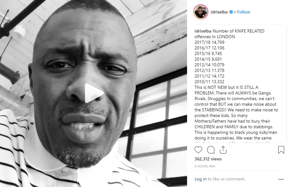 Idris Elba Instagram post