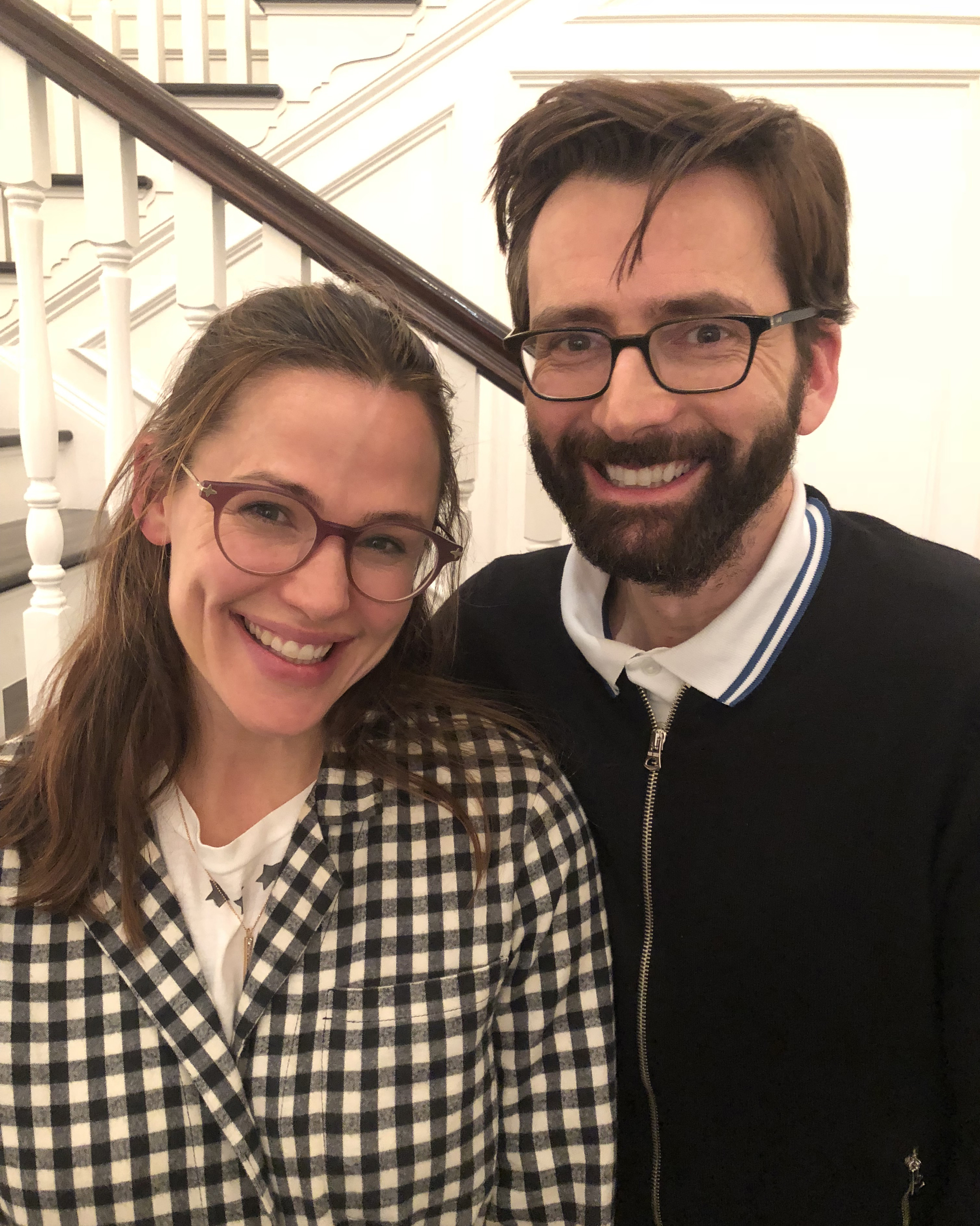 Actress Jennifer Garner recorded a podcast with David Tennant 