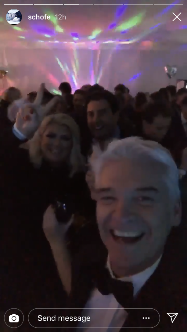 Phillip Schofield with Collins and Arg