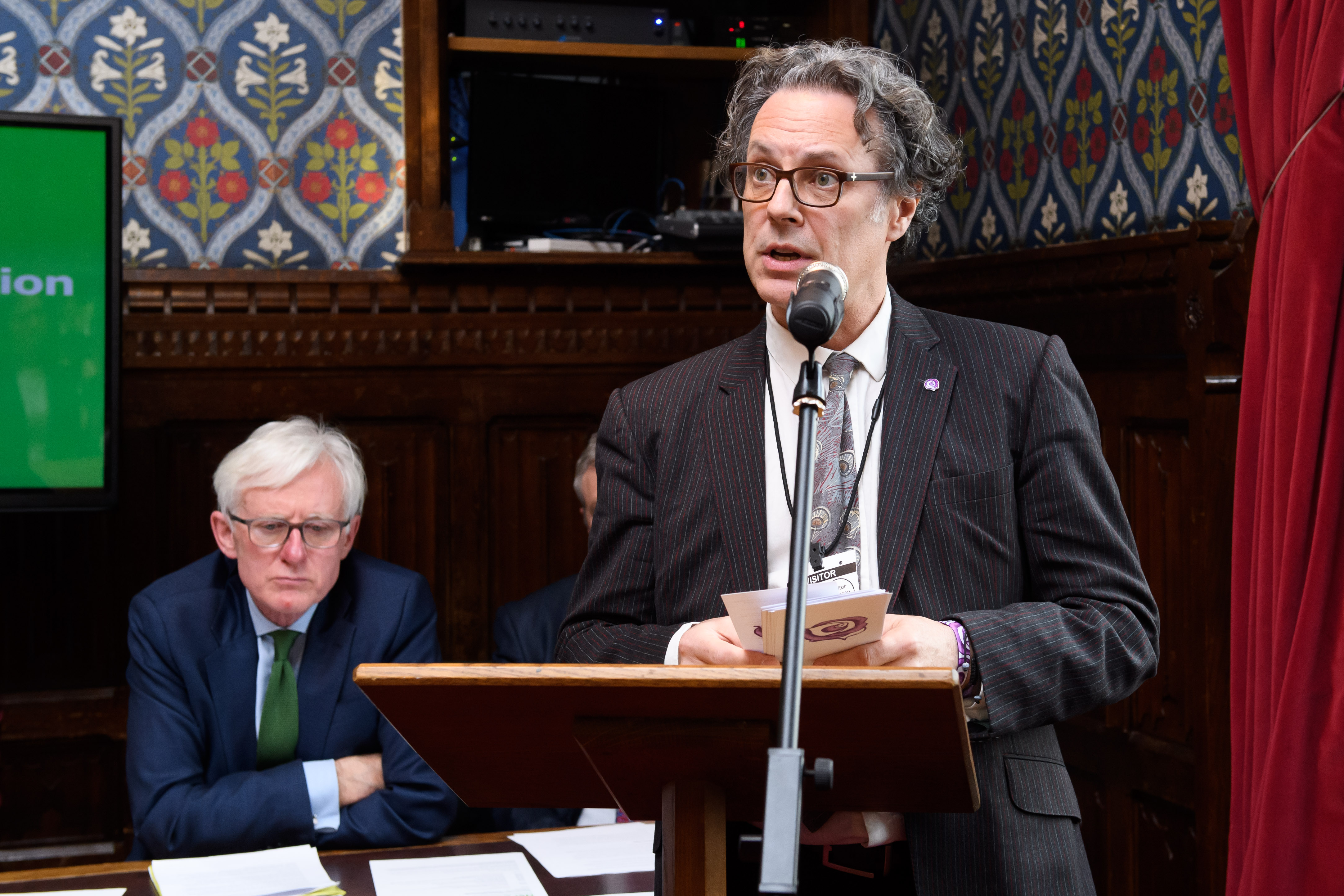 Ian Russell speaks at the NSPCC's Wild West Web event