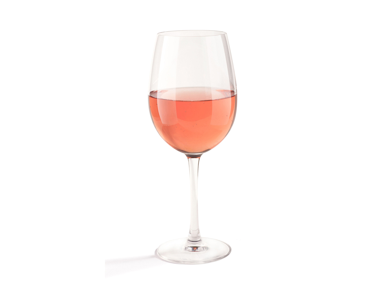 Rose in white wine glass