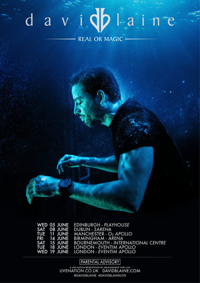 David Blaine coming to Birmingham in first ever UK and Ireland tour