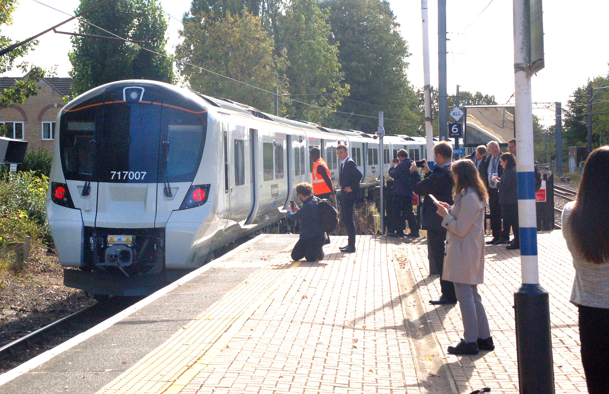 The Siemens Class 717 trains can travel at up to 100mph (Govia Thameslink Railway/PA)