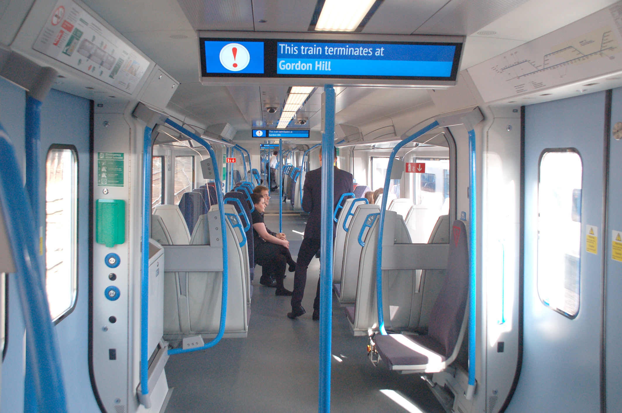 The new trains have interconnected carriages (Govia Thameslink Railway/PA)