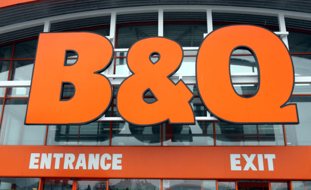 View of a B&Q store fascia