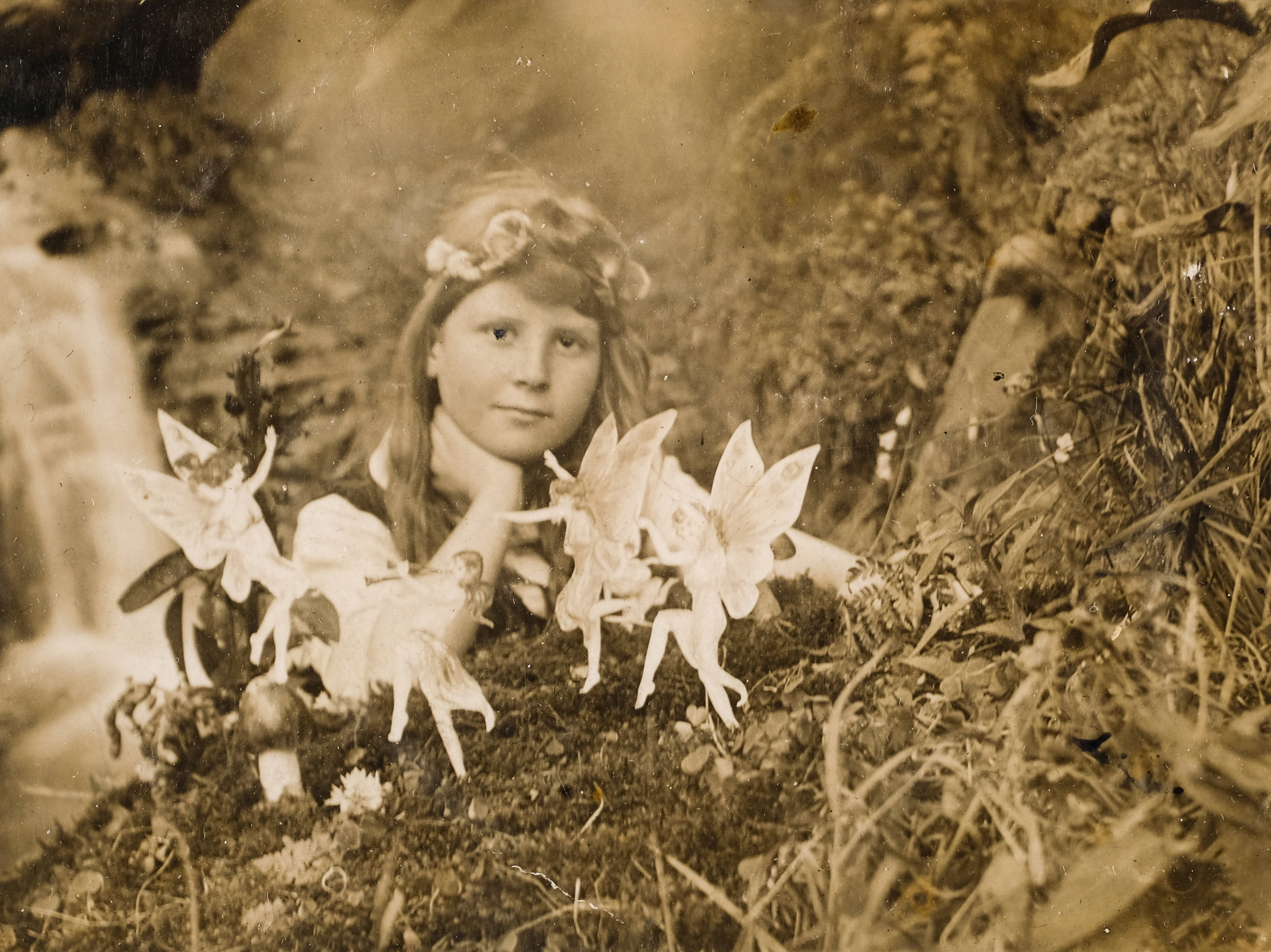 Frances and the Fairy Ring is "perhaps the most important single photograph in existence" relating to the hoax, according to experts (Dominic Winter Auctioneers/PA).