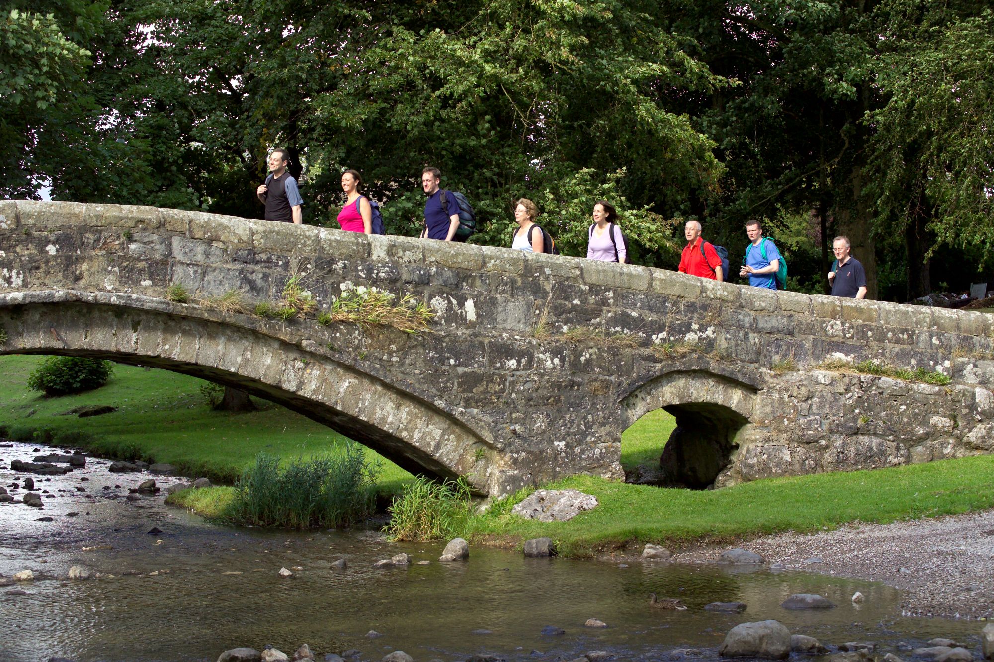 Walkers in the Yorkshire Dales