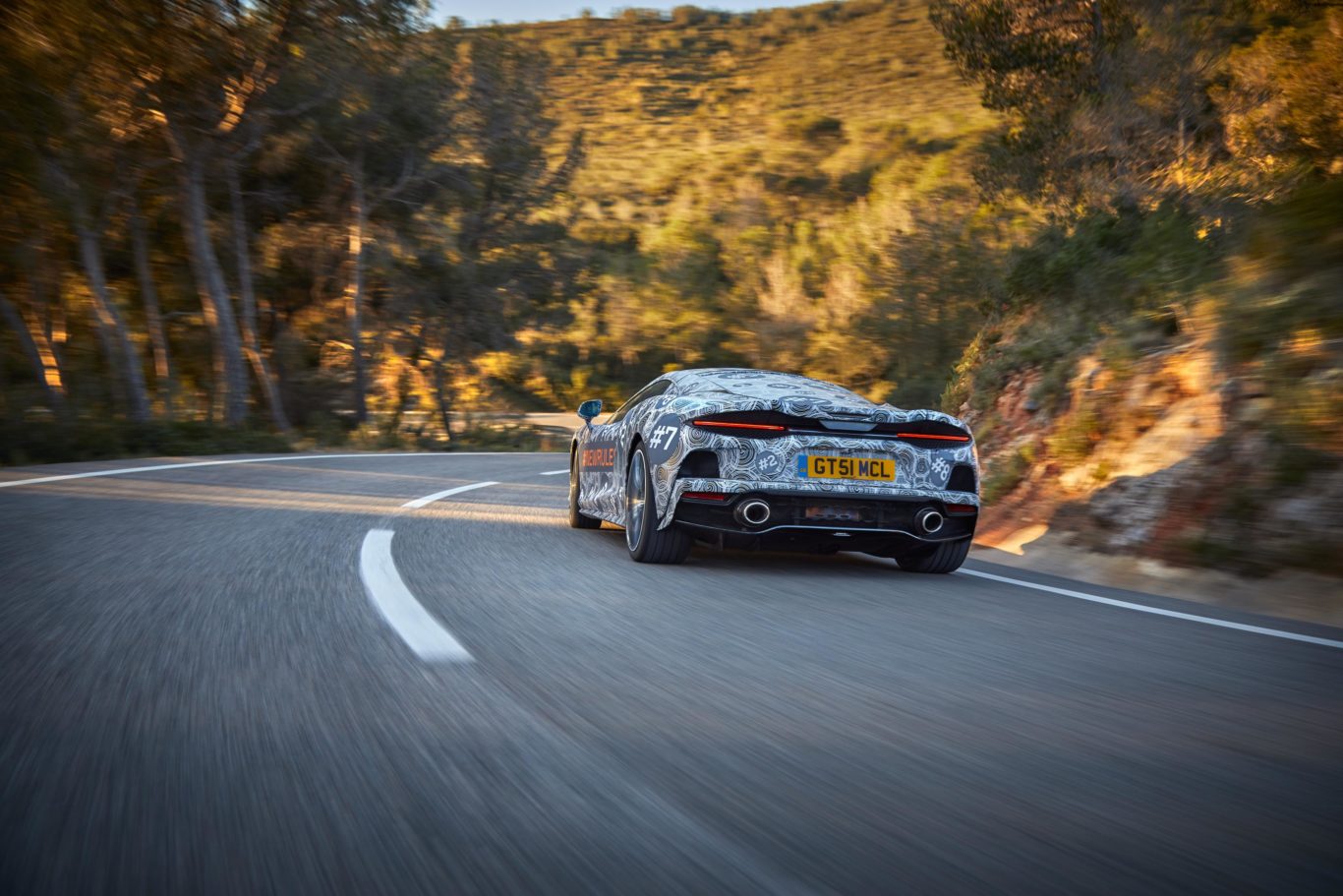 McLaren is still extensively testing the grand tourer