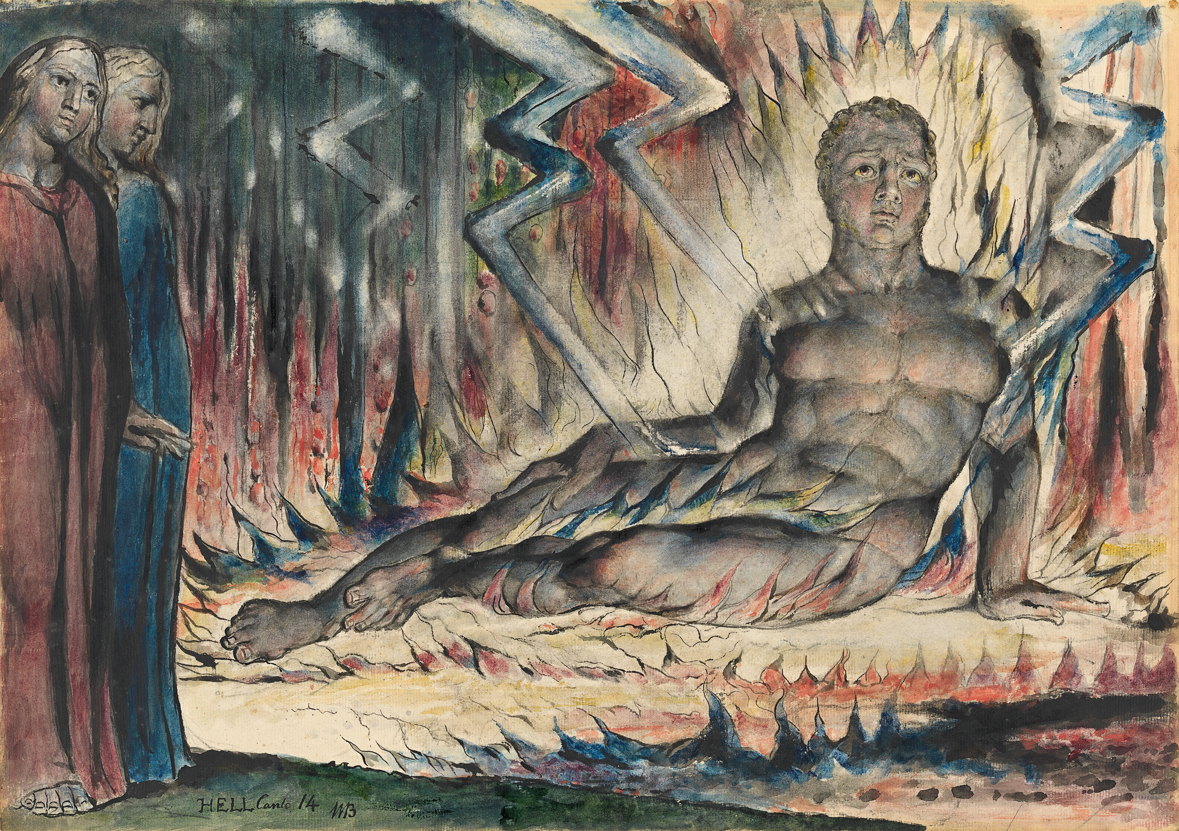 William Blake's Capaneus The Blasphemer, 1824 - 1827 