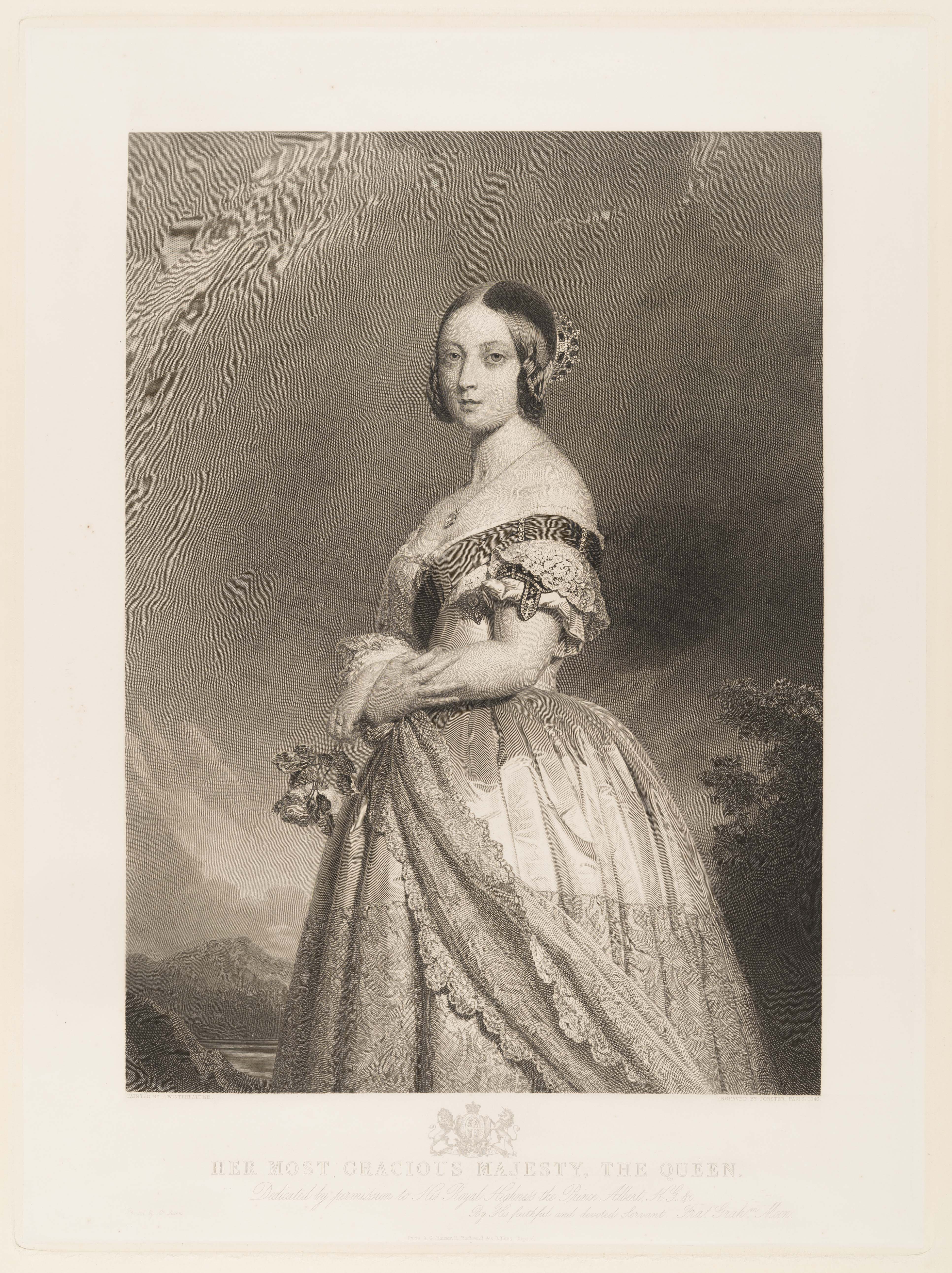 Queen Victoria, Francois Forster, 846, after Franz Xaver Winterhalter(1805-73) 