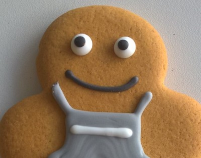 The gingerbread person concept image