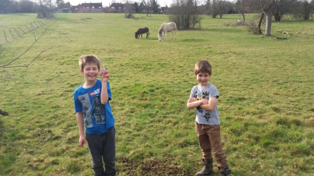 The two boys set themselves a £1,000 fundraising target (Tom Harrison)