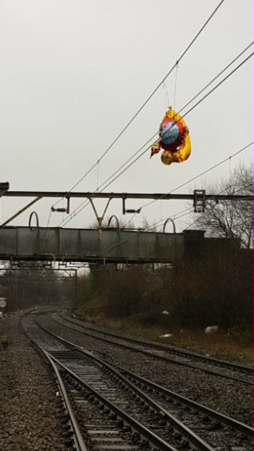 Passengers are being urged not to bring balloons to stations or to carry them in bags (Network Rail/PA)