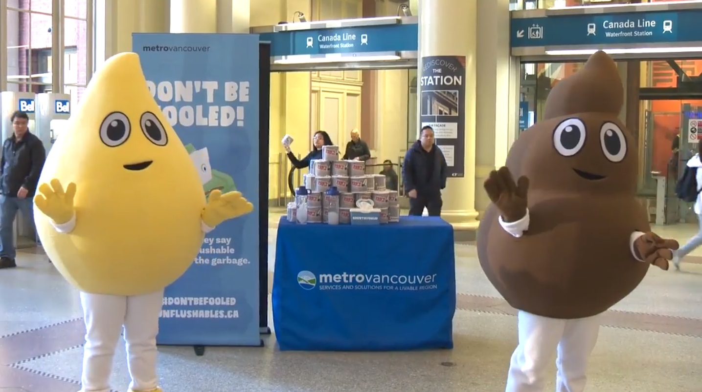 Metro Vancouver mascots Pee and Poo