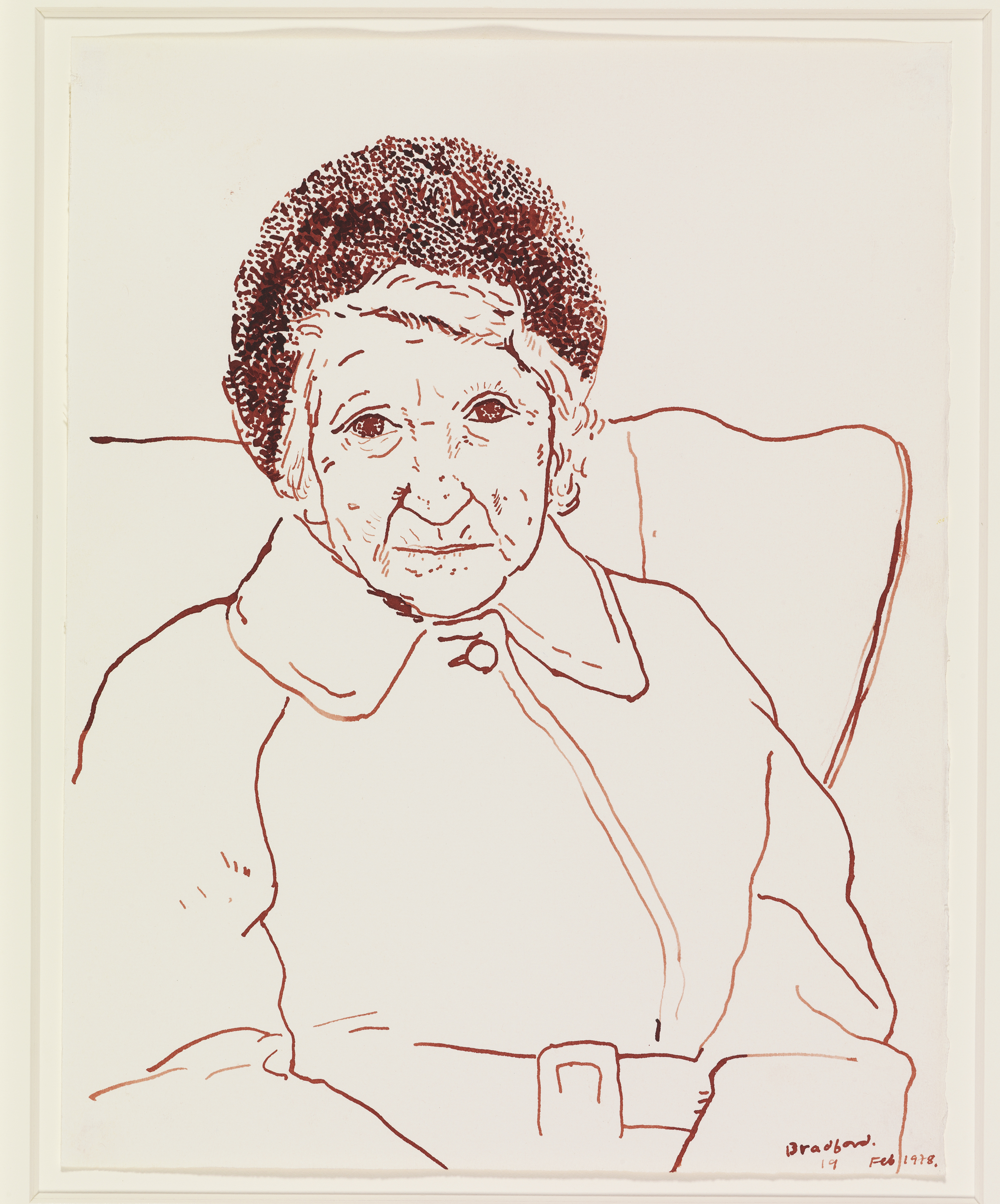 David Hockney's Mother, Bradford, 19 Feb 1978, by David Hockney, (Richard Schmidt/David Hockney/PA)