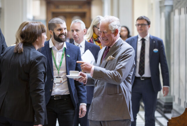 HRH Prince Charles at The Mitchell Library / Macmillan Cancer Support (Martin Shields/PA)