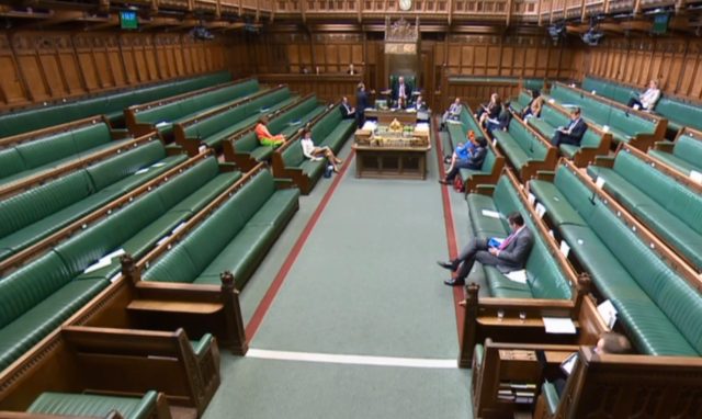 The House of Commons chamber
