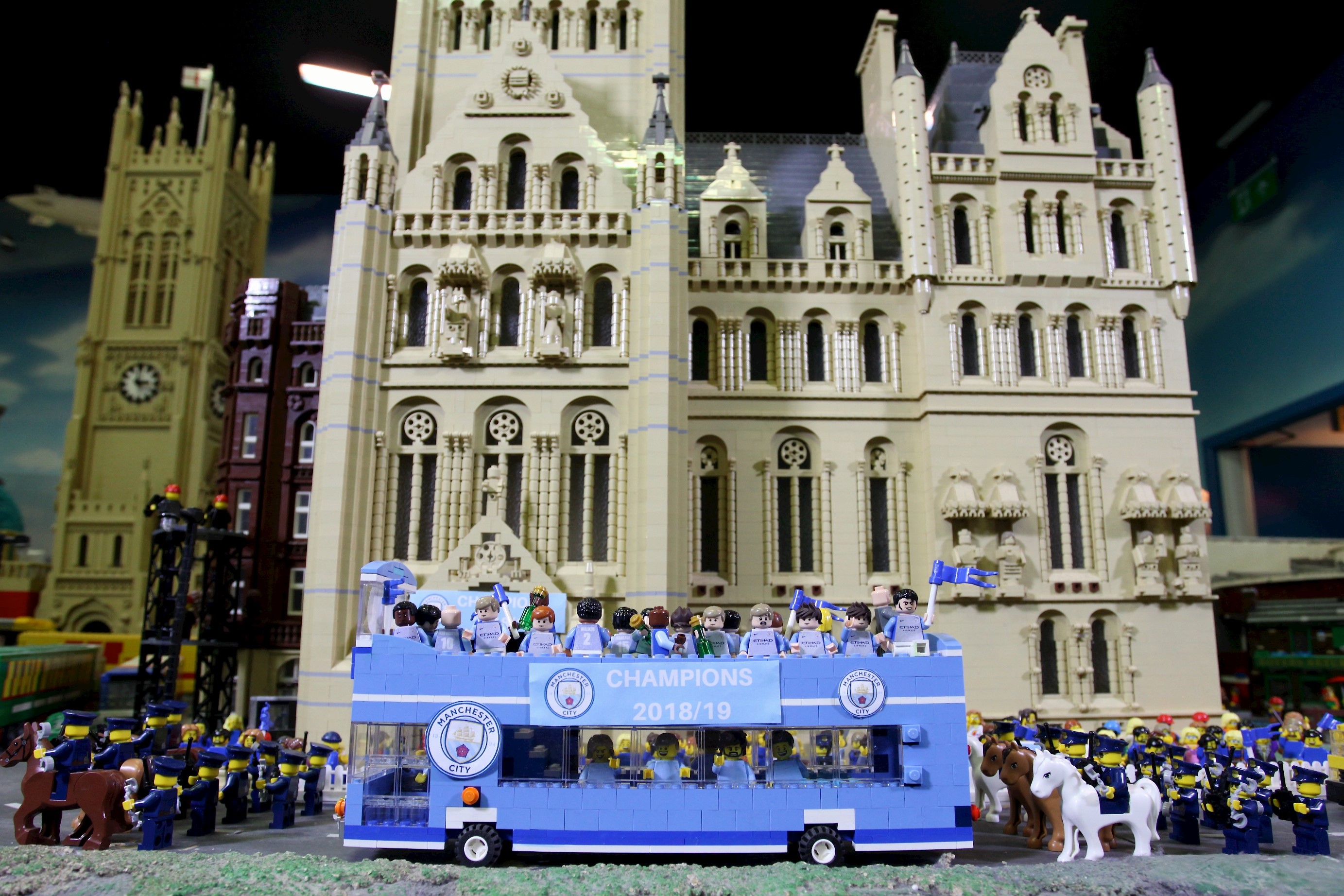 Manchester City FC celebrations at Lego Discovery Centre Manchester 