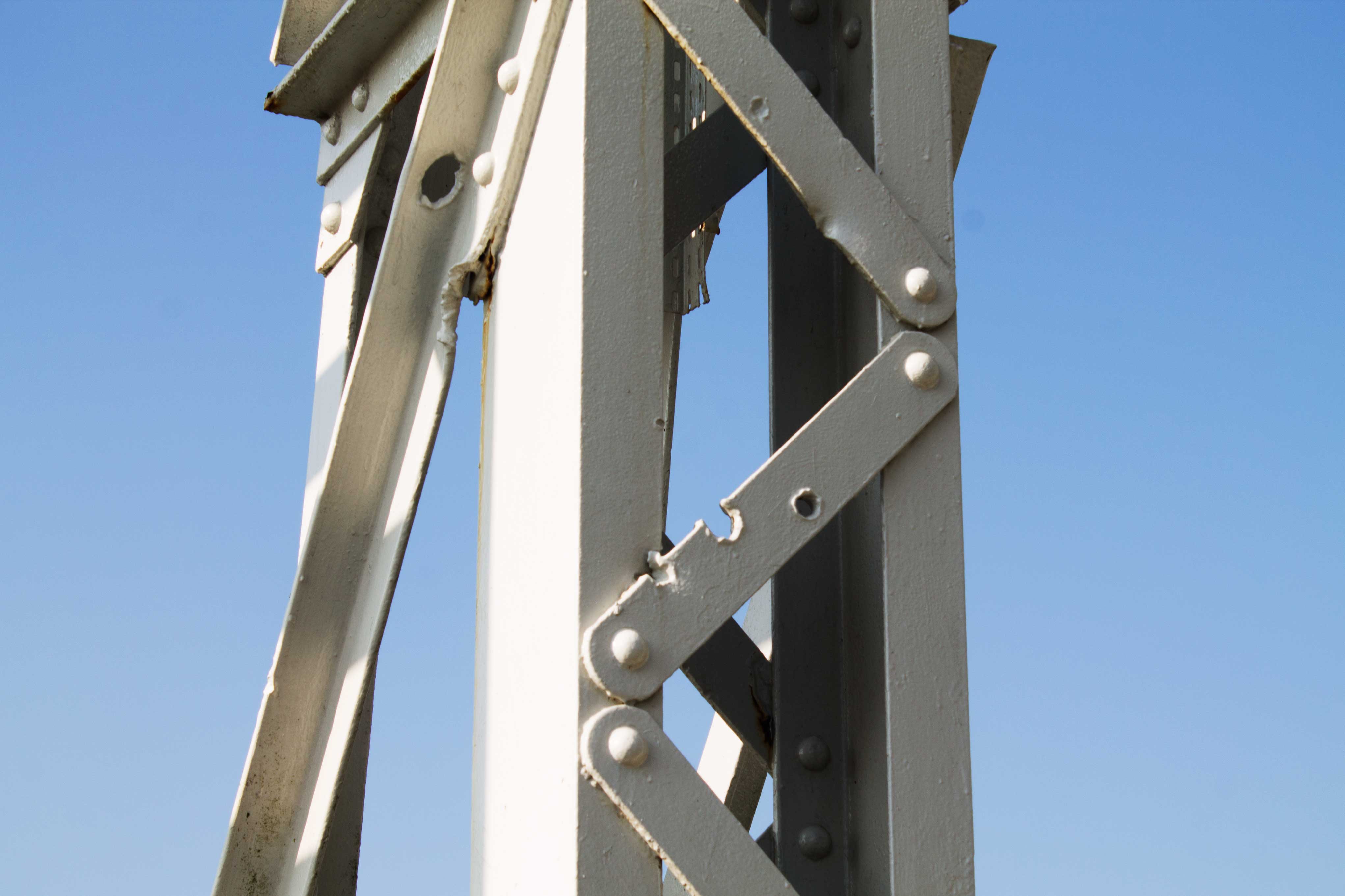 Peagsus-Bridge-Bullet-Holes (Jonjo Mausdley/PA)