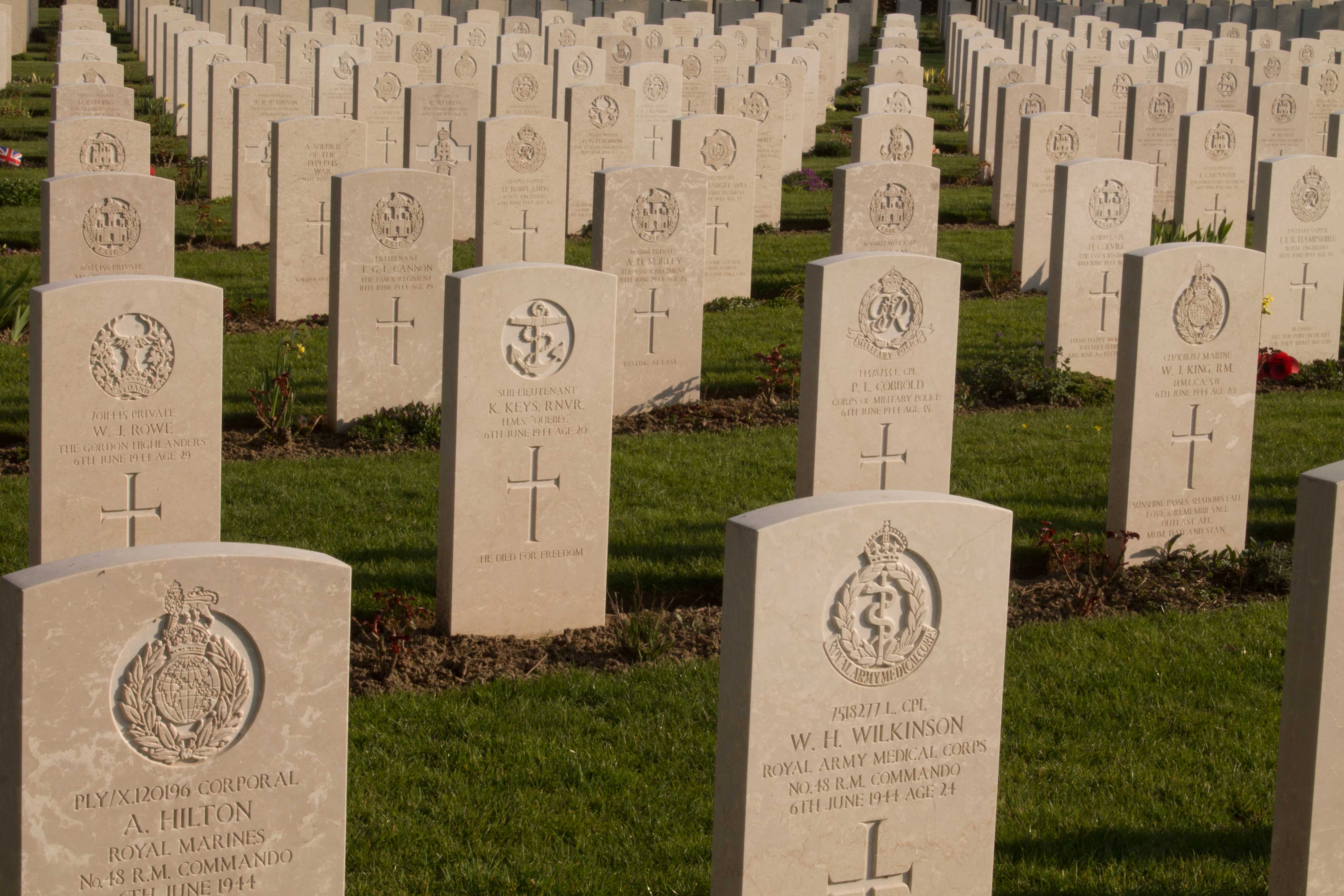 British graves at the Bayeux Commonwealth war cemetery (Jonjo Maudsley/PA)