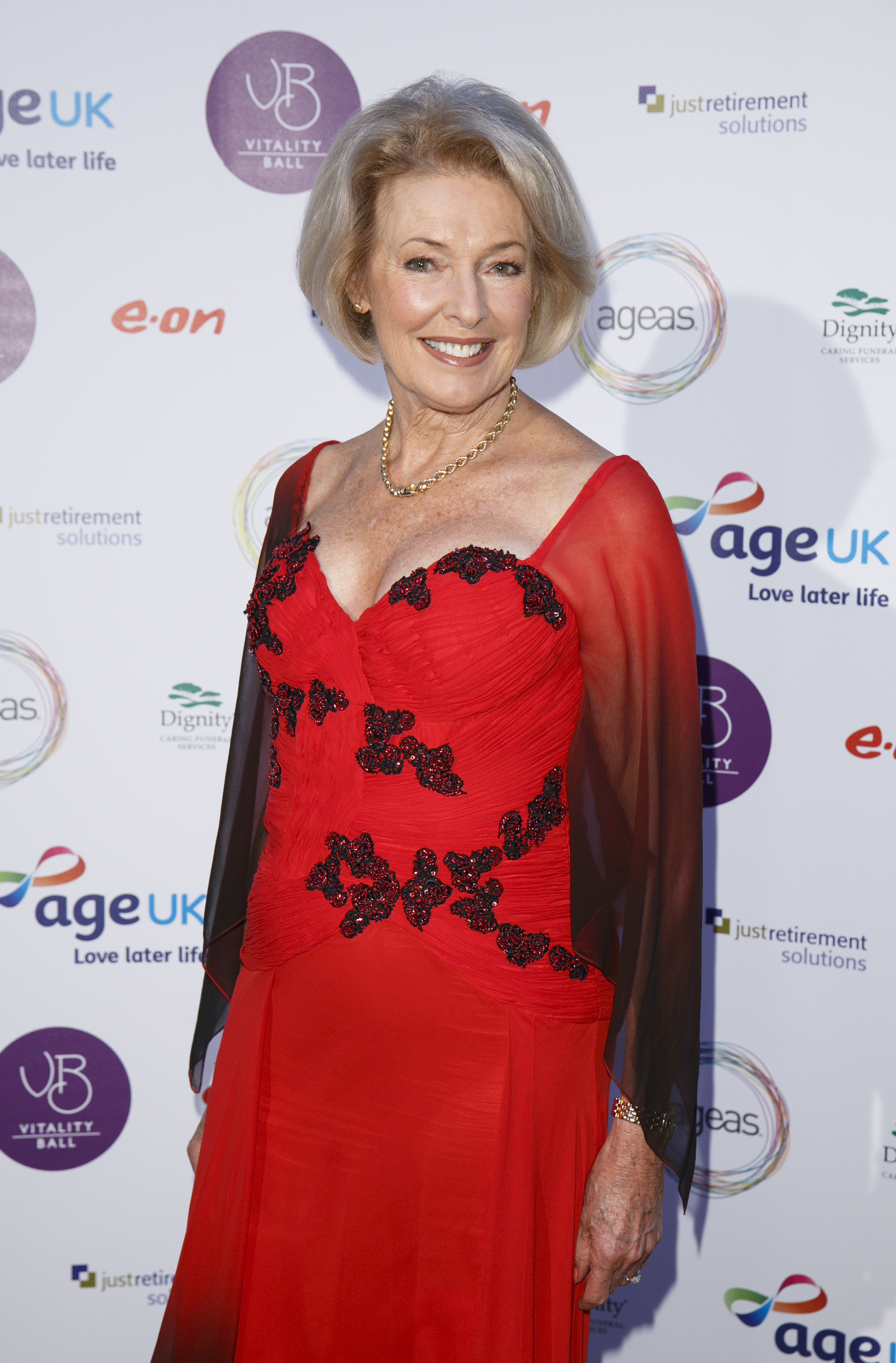 Diana Moran at an Age UK Vitality Ball in 2015 (John Phillips/PA)