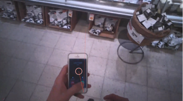 The glasses tracked eye movements as shoppers made their way round the supermarket (University of Bath/PA)