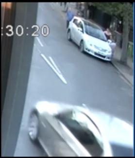 Police have released CCTV footage of the silver car 