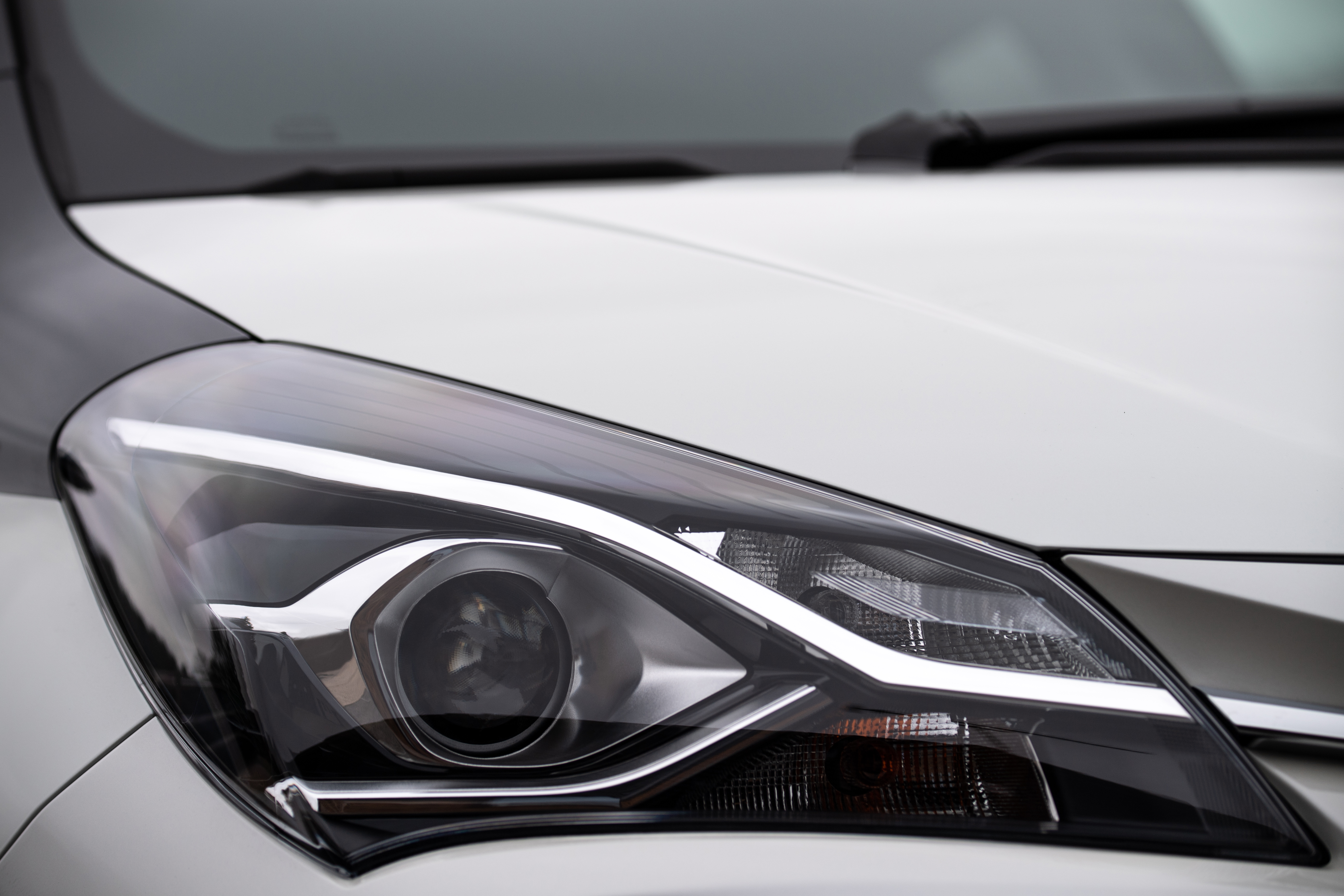 LED headlights are a striking feature of the Y20