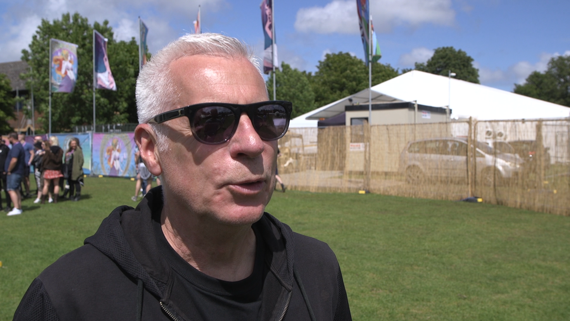 John Giddings at the festival on Friday