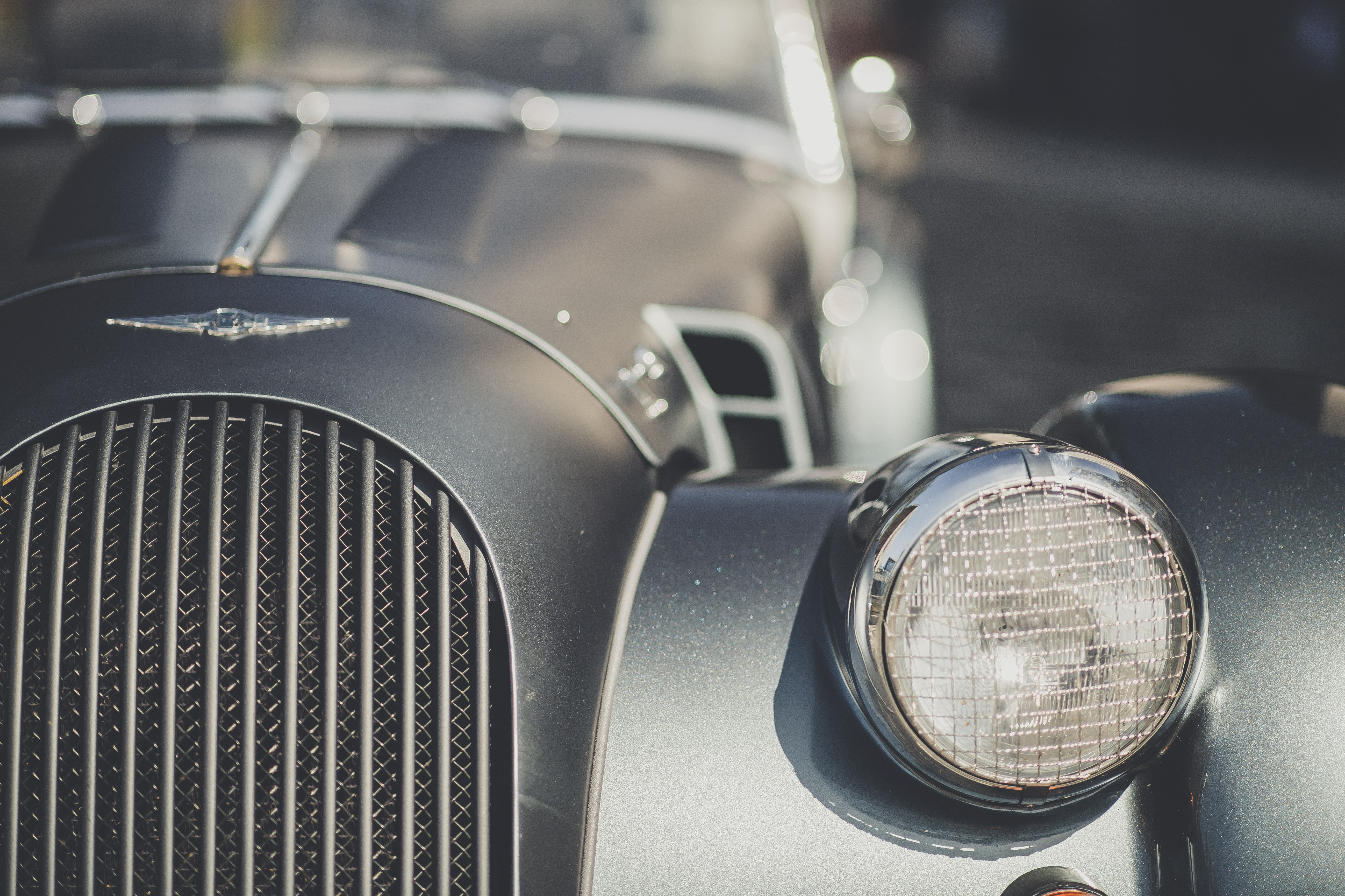 Mesh-covered headlights add to the car's aesthetic 