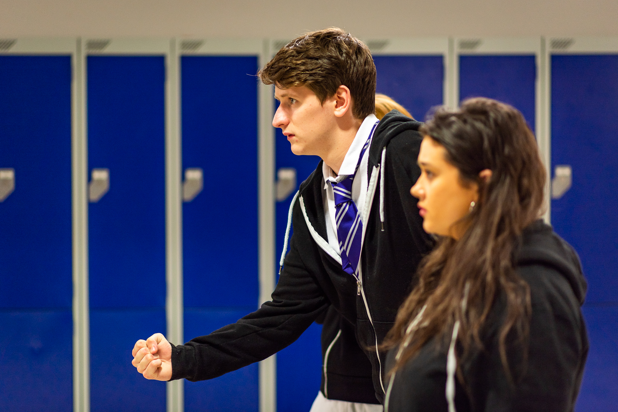 Pupils performing a play