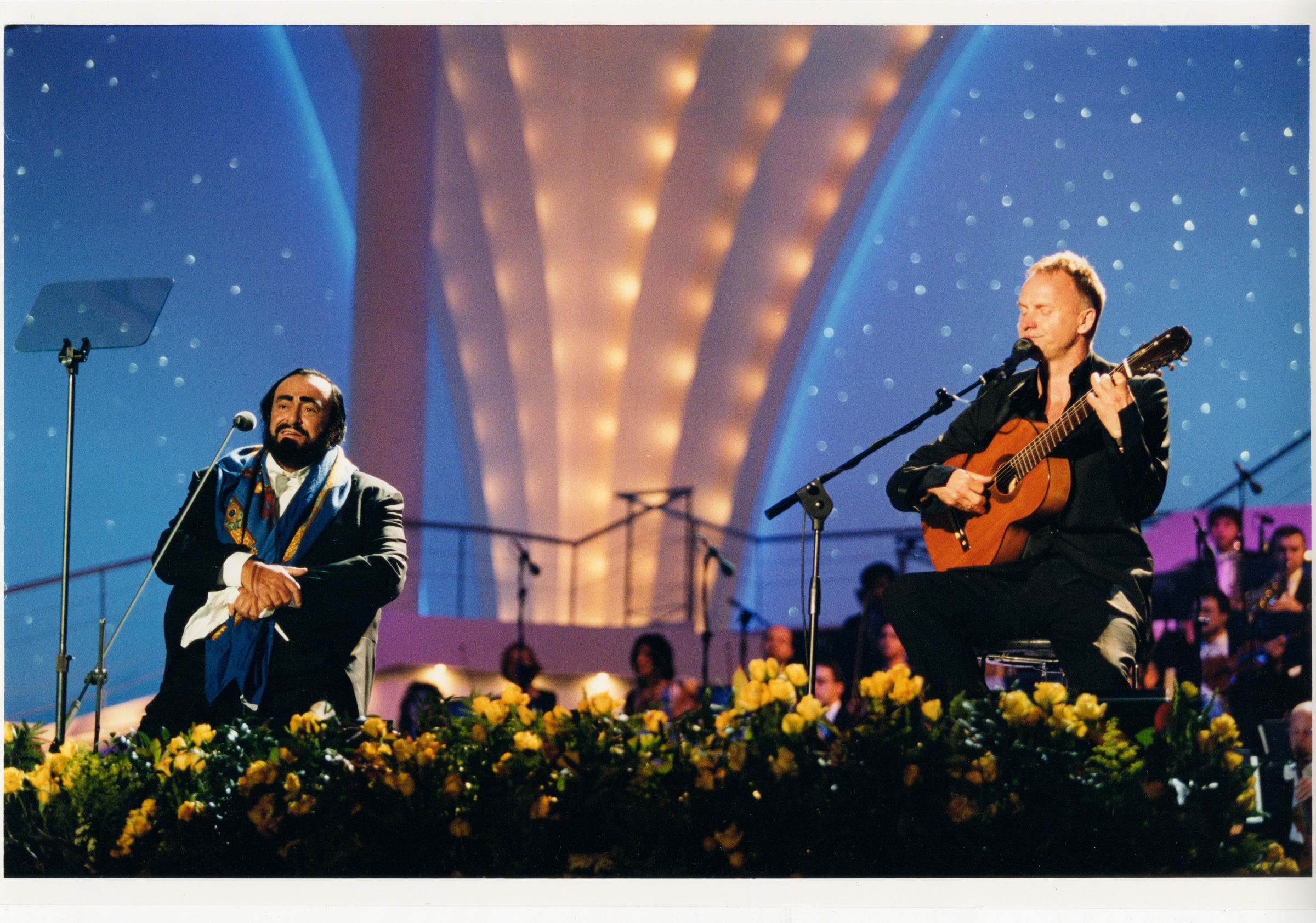 Pavarotti and sting