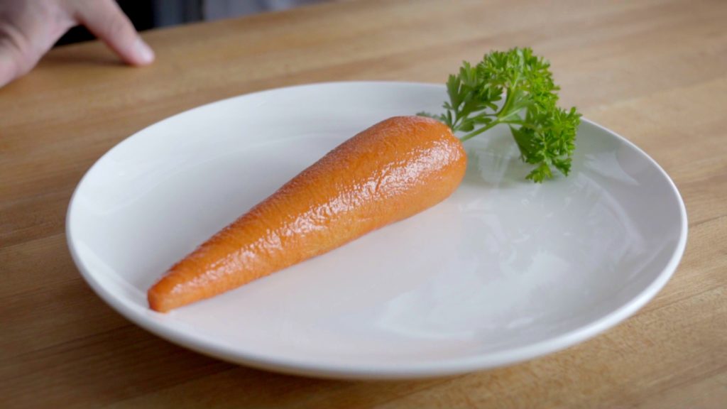 A carrot made from meat at Arby's