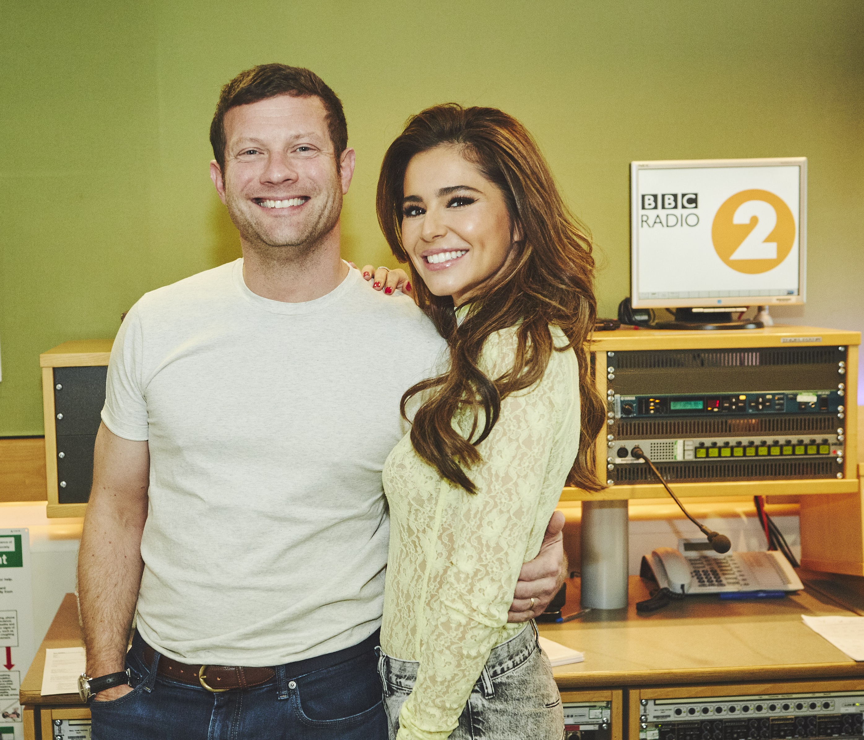 Cheryl with Dermot O'Leary