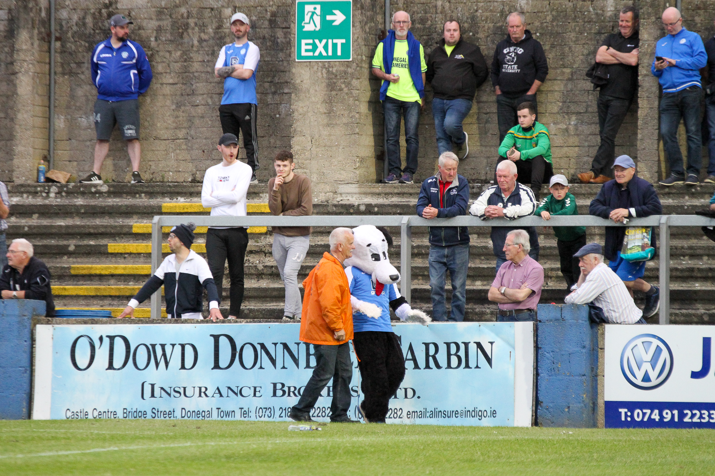 Harper is escorted from the pitch