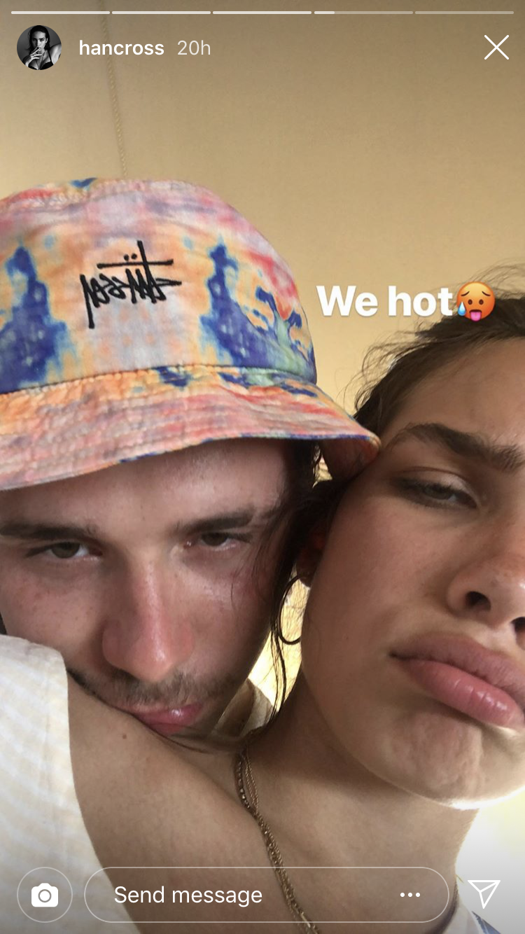 Brooklyn Beckham and Hana Cross