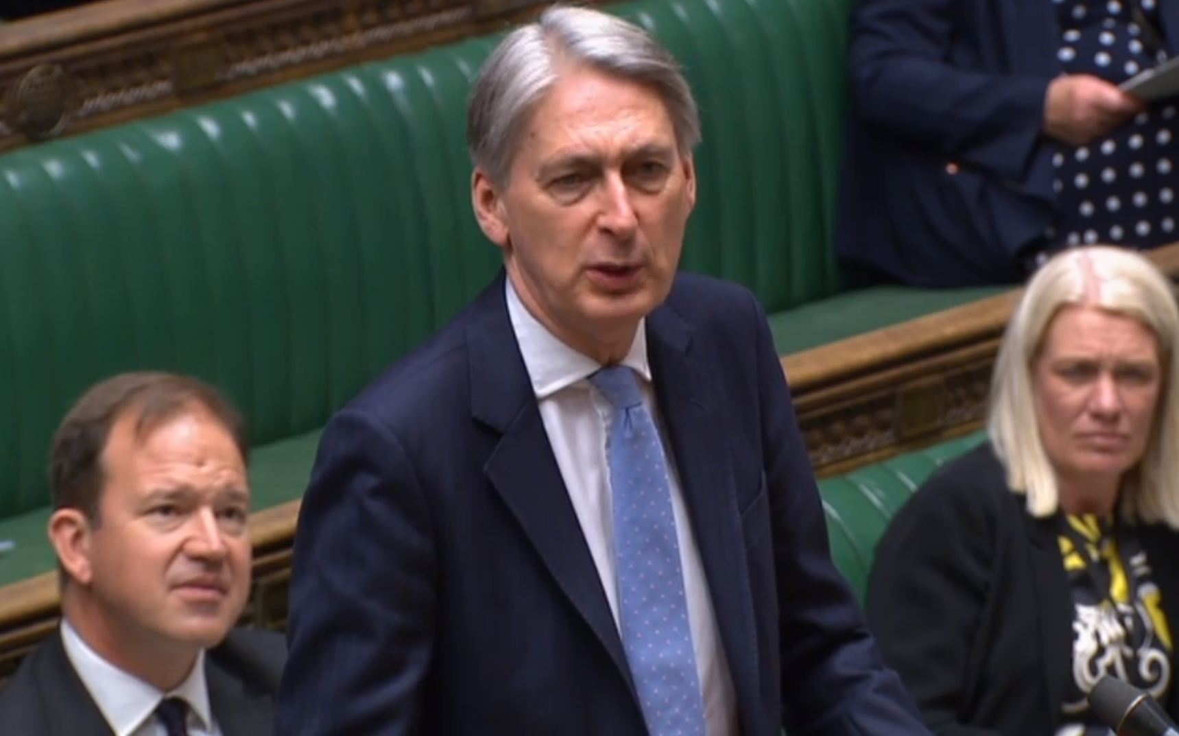 Chancellor Philip Hammond addresses the Commons during Treasury questions