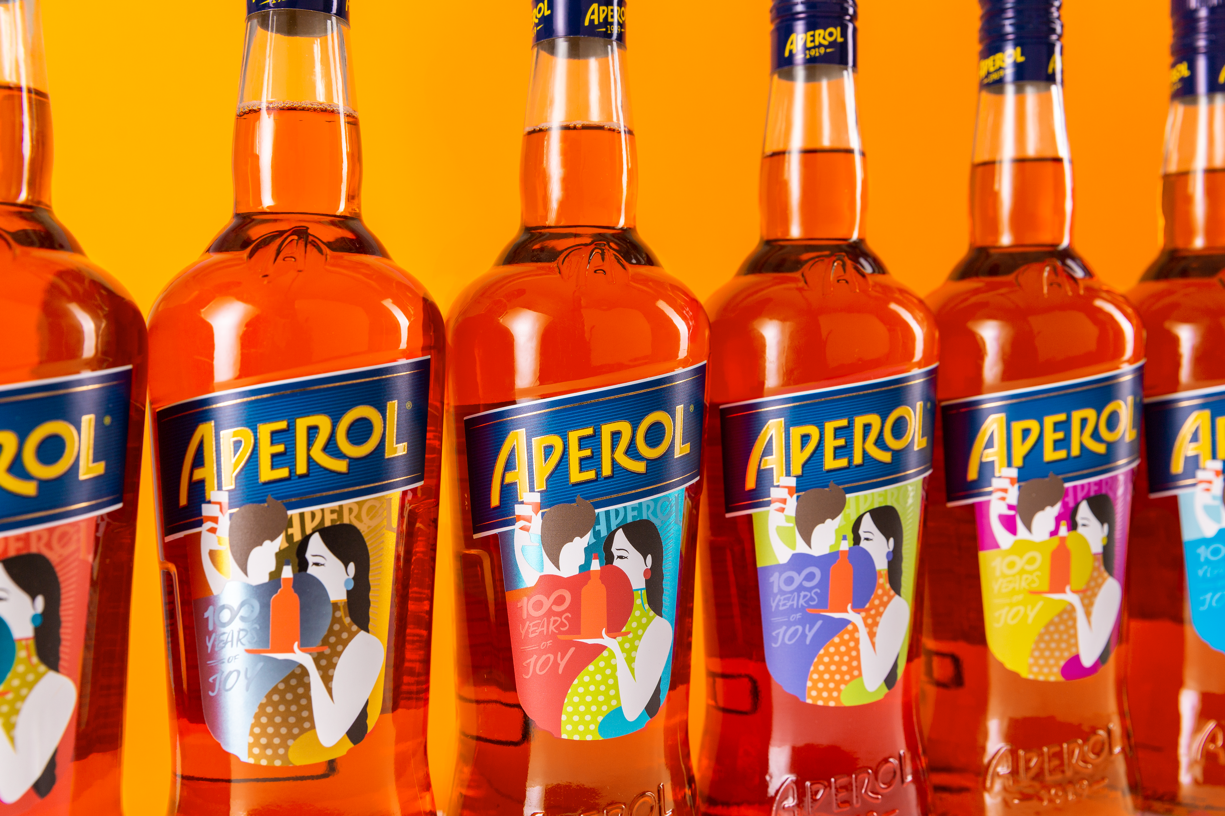 Limited edition Aperol bottles