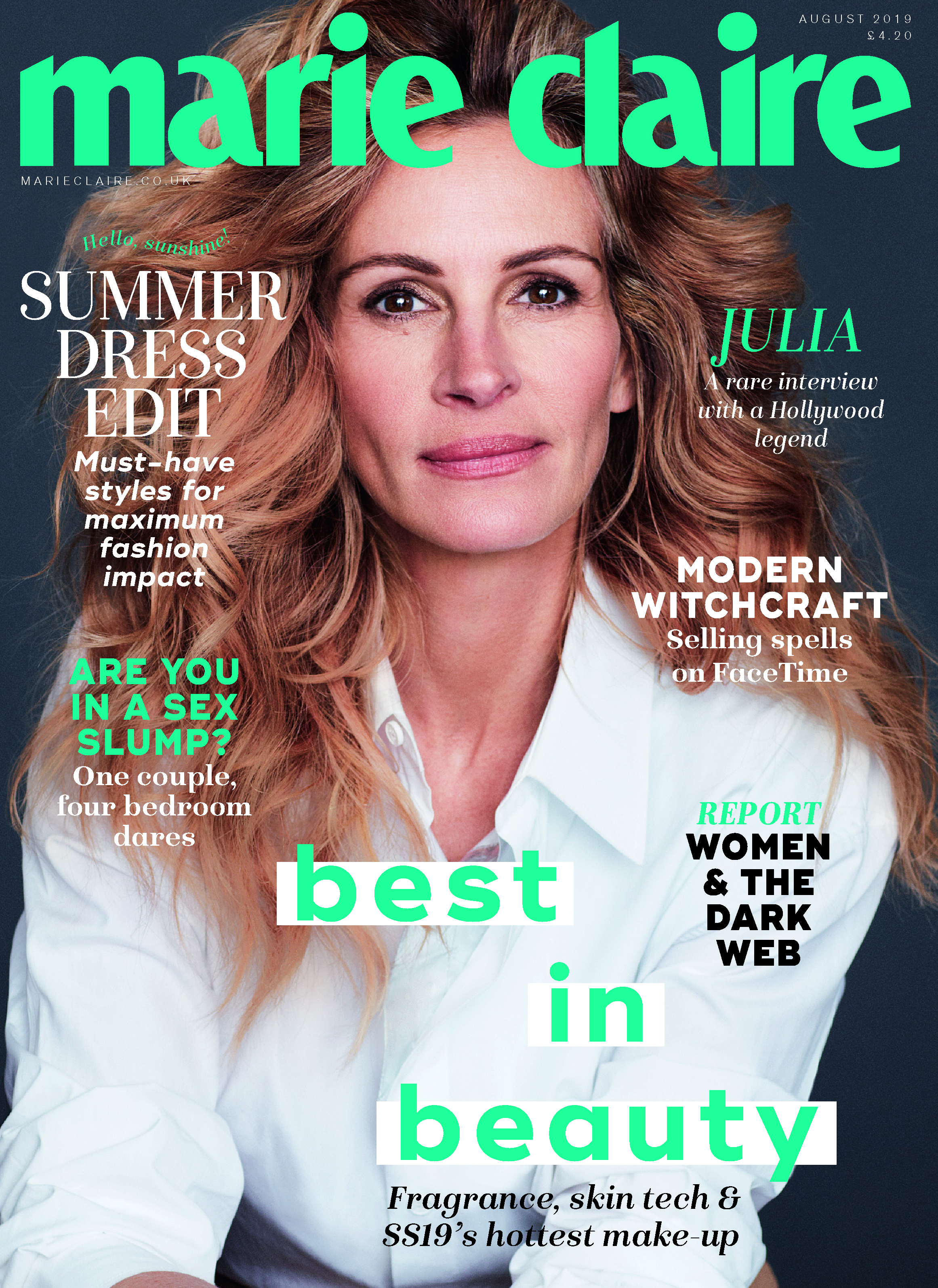 Julia Roberts on Marie Claire