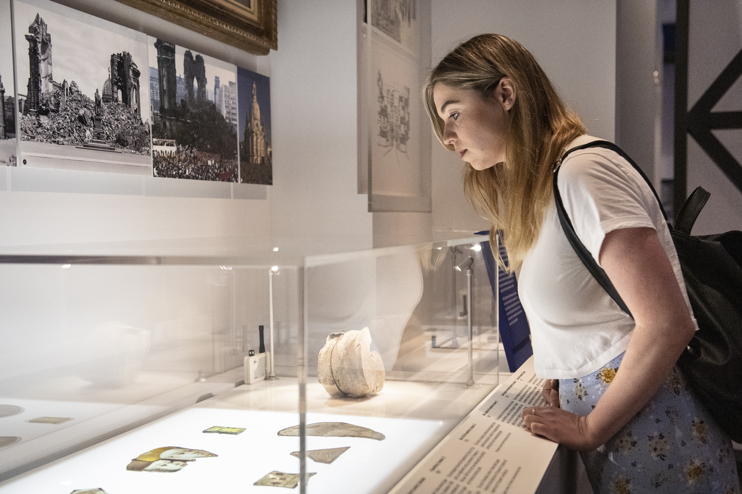 Visitors will be able to see stonework from Frauenkirche Dresden and fragments of glass from the ruined Coventry Cathedral (IWM/PA)