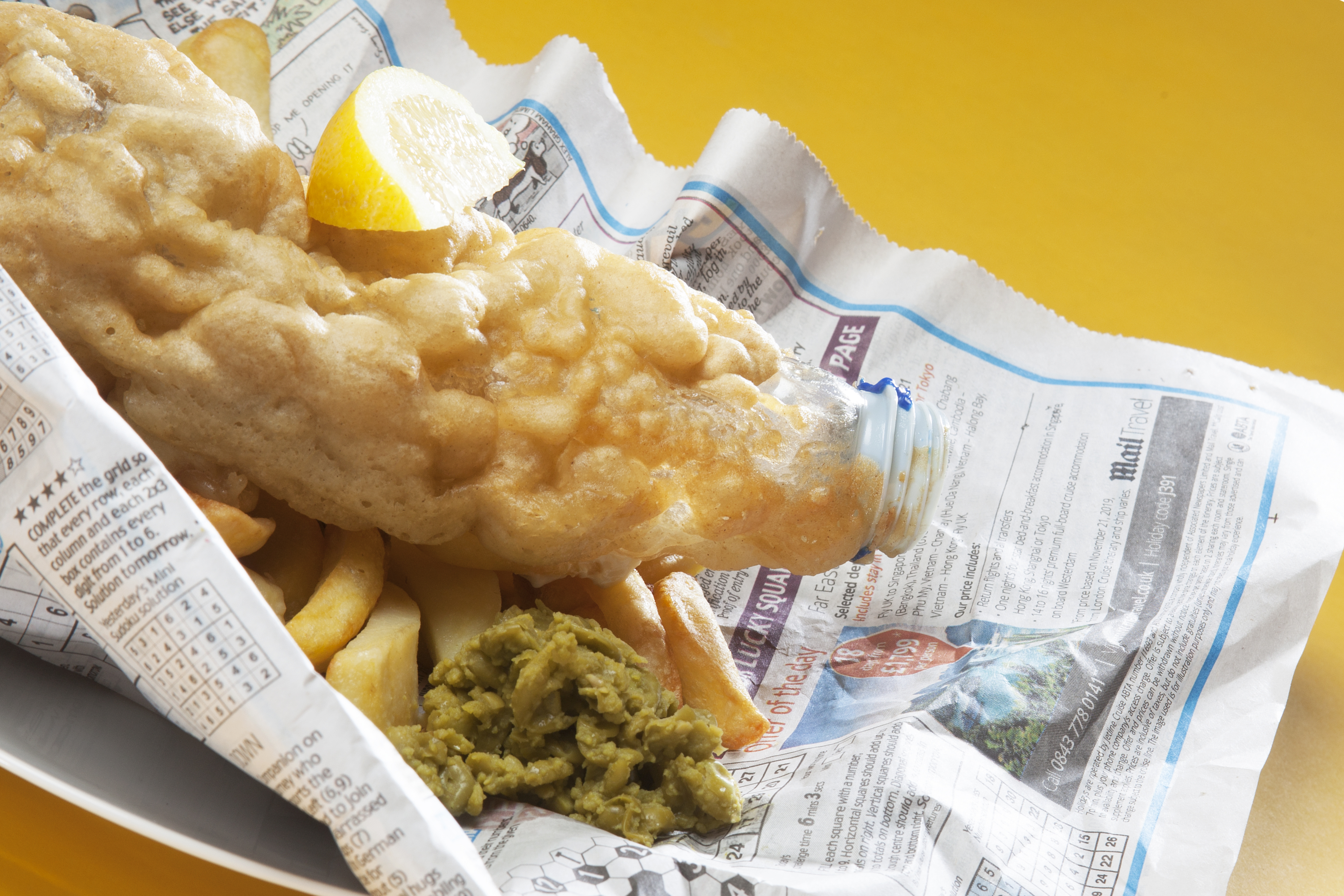 The impact initially appears to be of  a plate of fish and chips (Siena Mccollin)