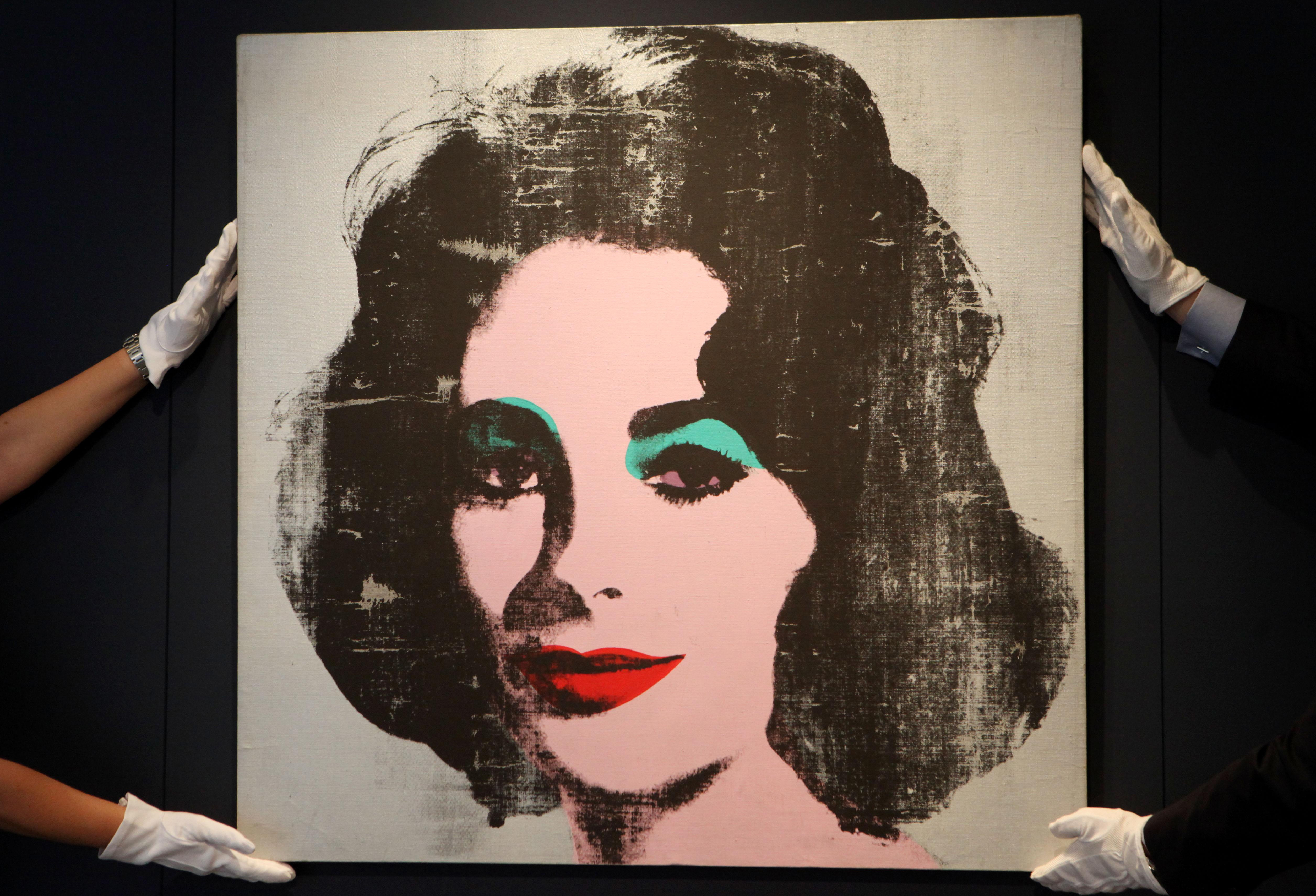 Andy Warhol portrait of Taylor