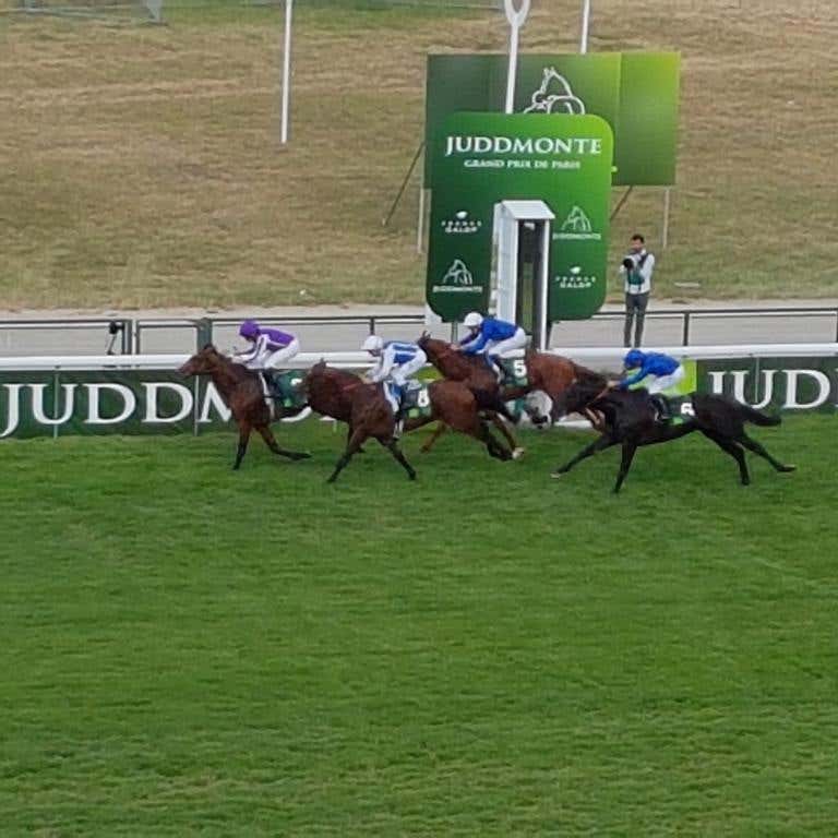 Japan and Ryan Moore (left) won the Juddmonte Grand Prix de Paris for Aidan O'Brien at ParisLongchamp