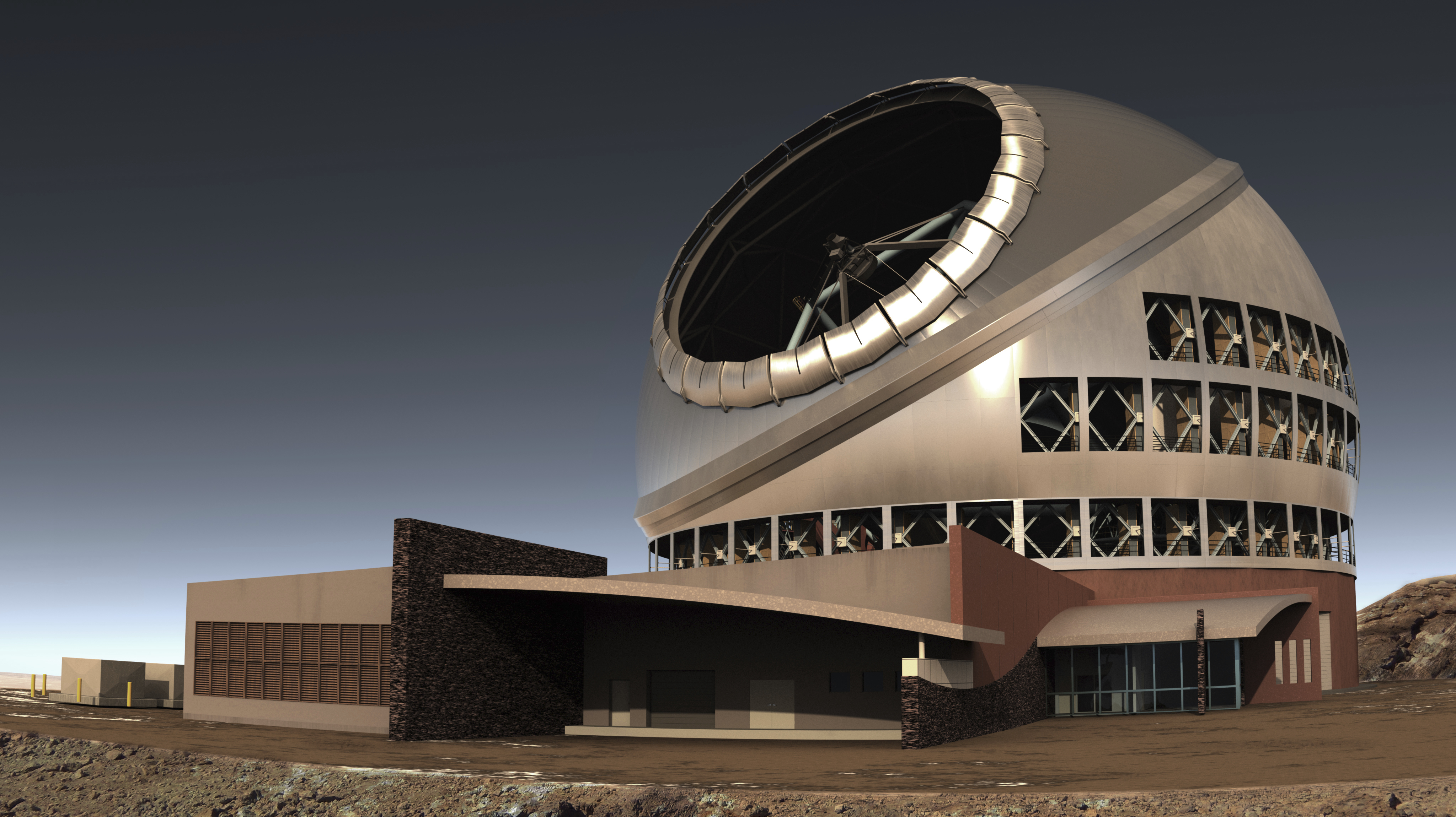 The proposed giant telescope on Mauna Kea on Hawaii's Big Island