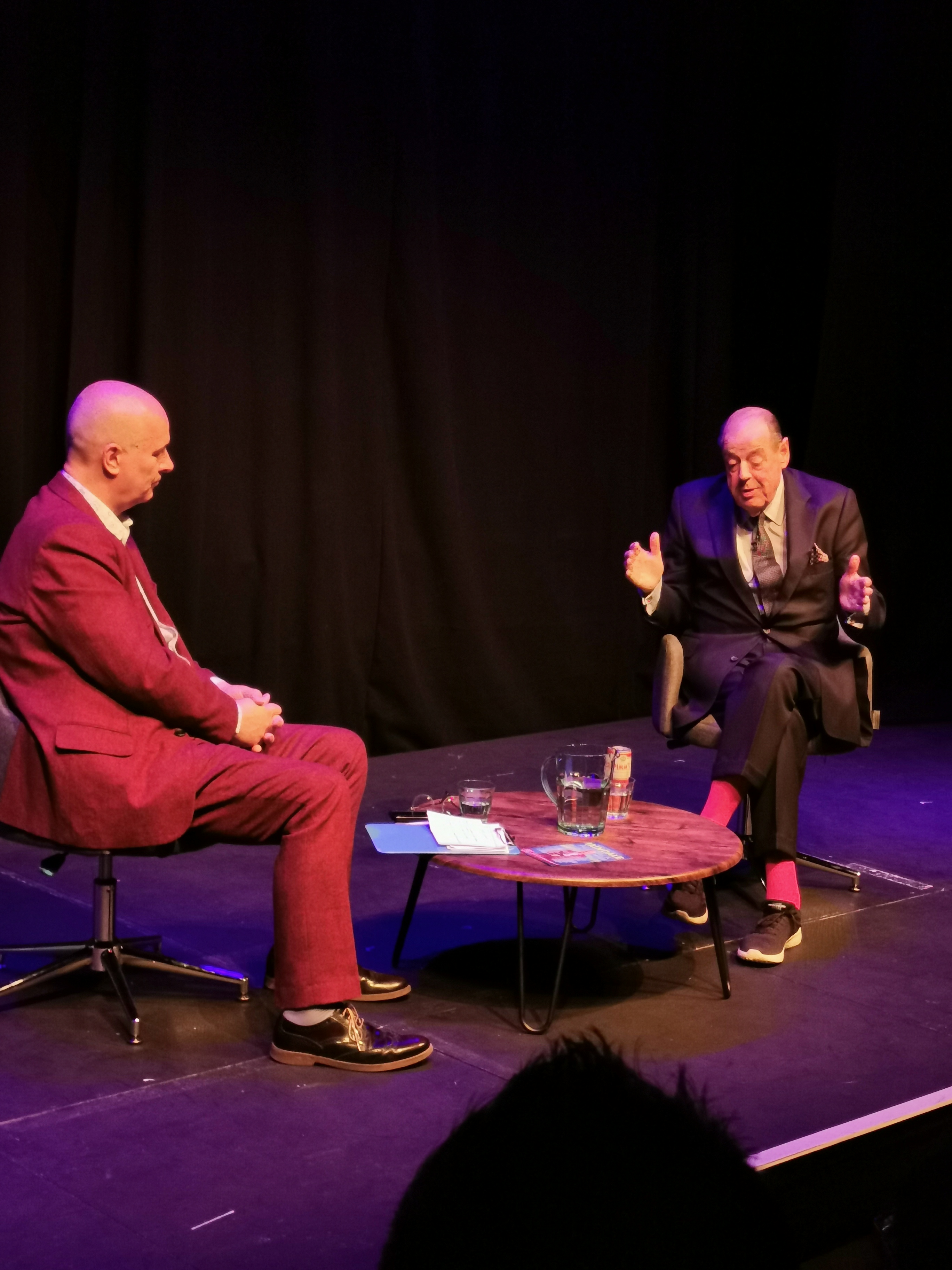 Sir Nicholas Soames MP speaking at the Edinburgh Fringe Festival (Tom Eden/PA)